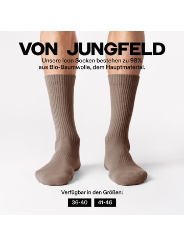 von Jungfeld Tennissocken CASUAL CLASSIC in Mocca Brown
