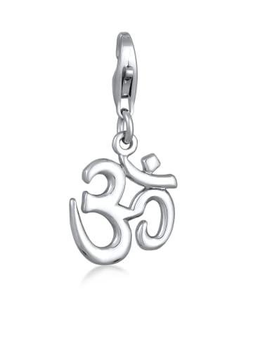 Nenalina Charm 925 Sterling Silber Om in Silber