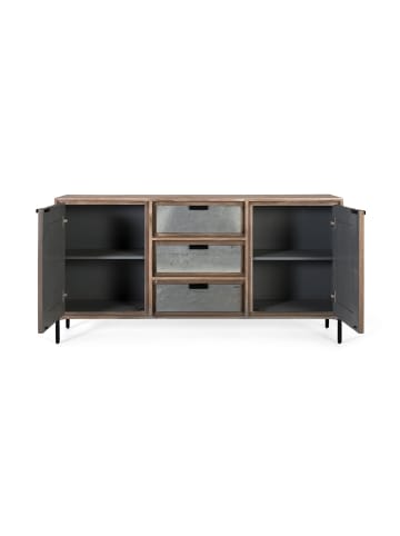 Giner y Colomer Sideboard aus Akazienholz und Metall 160 cm in Bronze