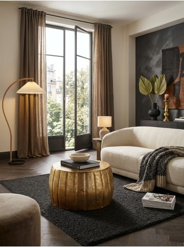 KADIMA DESIGN Couchtisch 60x36x60 cm Aluminium Beistelltisch orientalisch