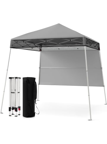 COSTWAY Pavillon 2x2 m in Grau