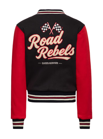 Queen Kerosin Queen Kerosin Collegejacke Road Rebels in schwarz