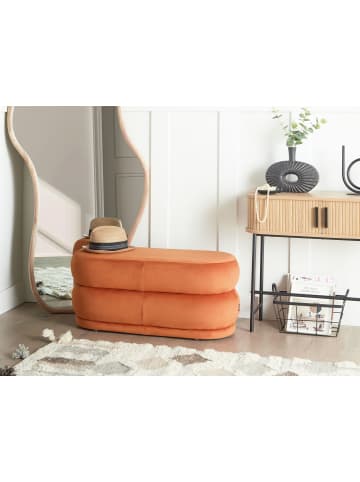 Beliani Bettbank ELLENDALE in Orange - (W) 90 x (H) 40 x (L) 41 cm