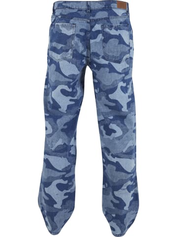 Urban Classics Loose Fit Jeans in bluelasercamo