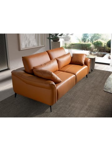 Angel Cerdá Sofa 6208 in Braun/Schwarz – (B)209 x (T)107 x (H)105 cm