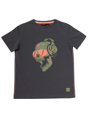 KOROSHI Kurzarm-t-shirt in grau