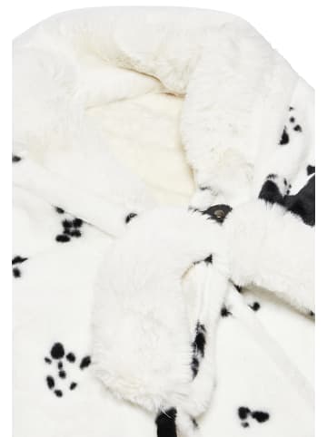Usha Women Poncho in Wollweiss Schwarz