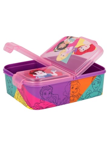 Disney Disney Princess Kinder Brotdose – Lunchbox mit 3 Fächern & tollem in Rosa