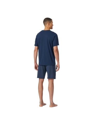 Schiesser Pyjama in Dunkelblau