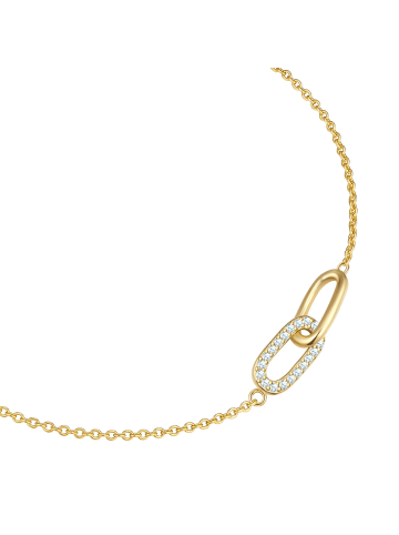 Glanzstücke München Armband aus Sterling Silber mit Zirkonia in gelbgold