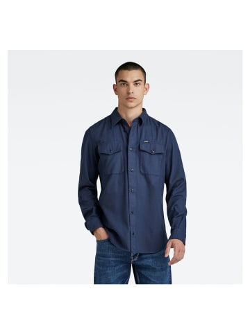 G-Star Raw Langarmhemd in sartho blue gd