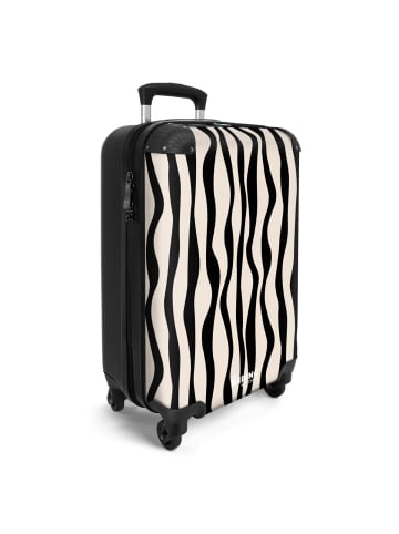 NoBoringSuitCases Suitcase, Handgepäck, Koffer, Reisekoffer Zebra weiß schwarz