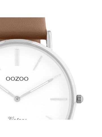 Oozoo Armbanduhr Oozoo Vintage Series braun groß (ca. 40mm)