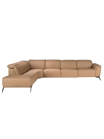 Angel Cerdá Relax Chaiselongue Sofa 6281 in Braun / Schwarz – (B)376 x (H)240 x (T)104 cm