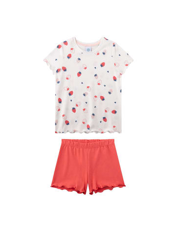 Sanetta Pyjama in Rosa/Beige