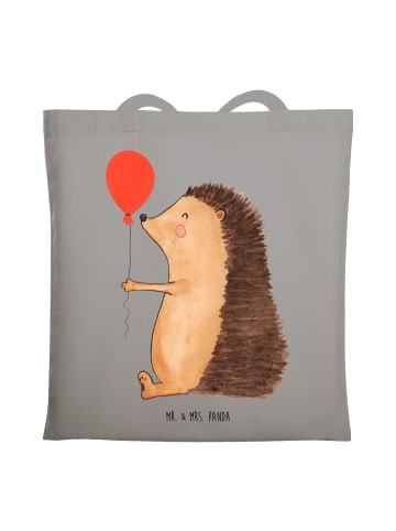 Mr. & Mrs. Panda Jutebeutel Igel Luftballon ohne Spruch in Light Grey