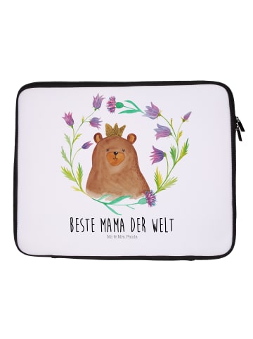 Mr. & Mrs. Panda Notebook Tasche Bär Königin mit Spruch in Weiß