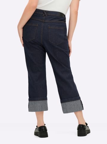 sheego 7/8-Jeans in dark blue