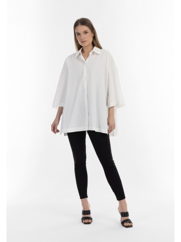 RISA Oversized Hemd in Wollweiss