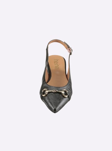 Heine Slingballerina in schwarz-metallic