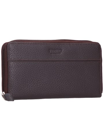 mano Don Tommas Geldbörse Leder 18 cm braun