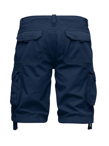 EGOMAXX Cargo Shorts Bermuda mit Taschen in Navy