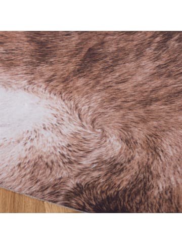 Vivorum Wohnzimmer Flachgewebe Teppich Sanari 204 in braun