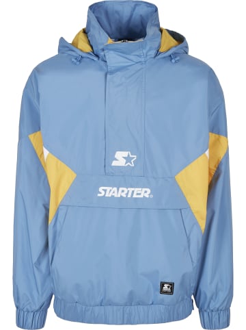 STARTER Windbreaker in hrznblu/clifrniyllw/whte