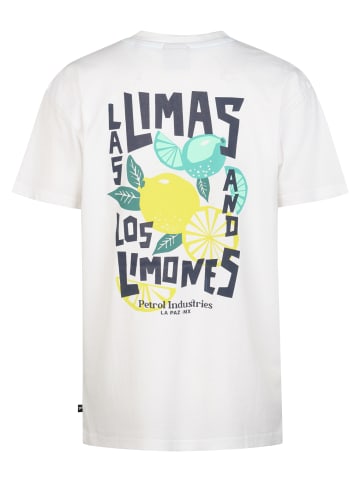 Petrol Industries T-Shirt mit Grafik-Rückenprint Costa in Weiß