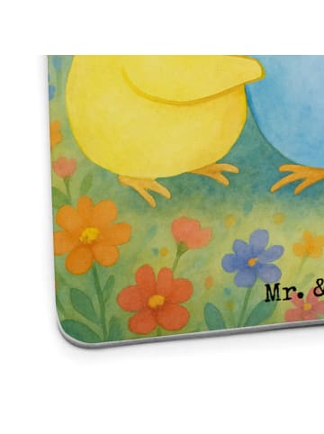 Mr. & Mrs. Panda Tassenuntersetzer Wellensittich Liebe Design mi... in Weiß