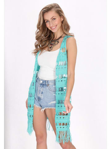 IZIA Women Vest in turquoise