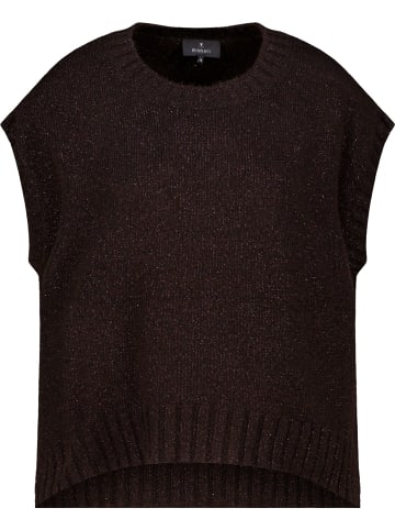 monari Strickpullunder mit Lurex in Black Coffee