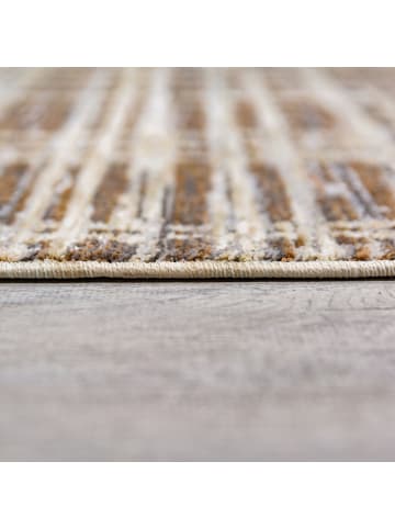 KADIMA DESIGN Teppich Kurzflor Urban Style Geometrisch, Wohnzimmer in Erdtöne