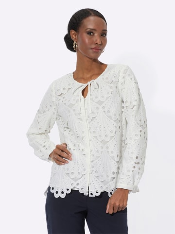 creation L Spitzen-Bluse in ecru