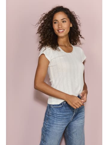 Vivance T-Shirt in grau meliert, creme
