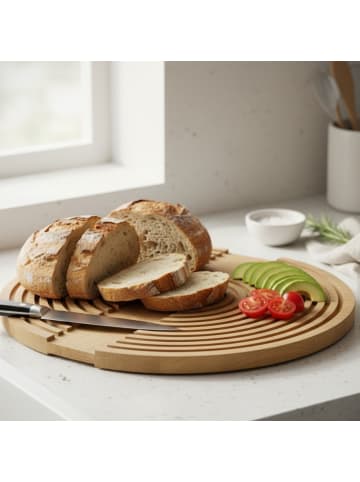 Home&Styling Collection Schneidebrett aus Mangoholz in Gelb, (B) 33 x (H) 1,6 x (L) 48,5 cm
