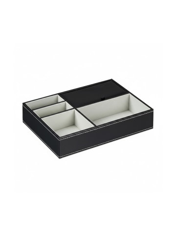 relaxdays Schmucktablett in Schwarz - (B)25,5 x (H)5 x (T)18,5 cm