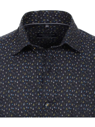 CASAMODA Kurzarm FreizeitHemd für Herren in blau