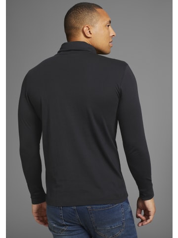 Bruno Banani Rollkragenshirt in schwarz