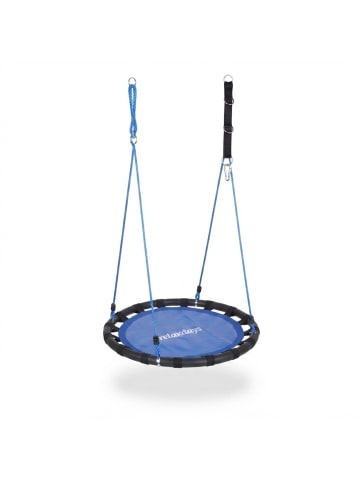 relaxdays Nestschaukel in Blau - 80 cm