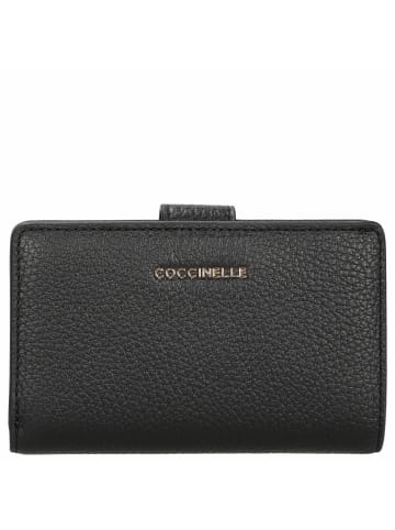 COCCINELLE Metallic Soft - Geldbörse 8cc 13.5 cm (noir) in noir