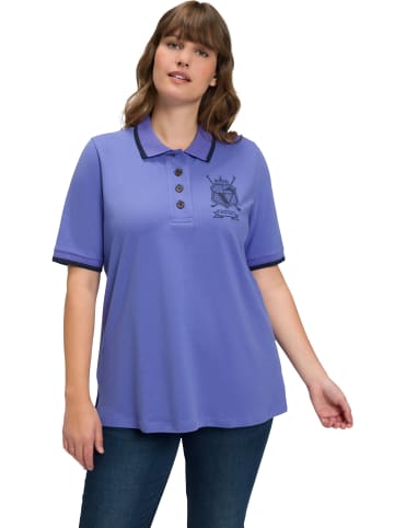 Ulla Popken Poloshirt in blauviolett