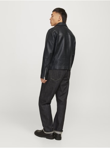 Jack & Jones Lederjacke in Black