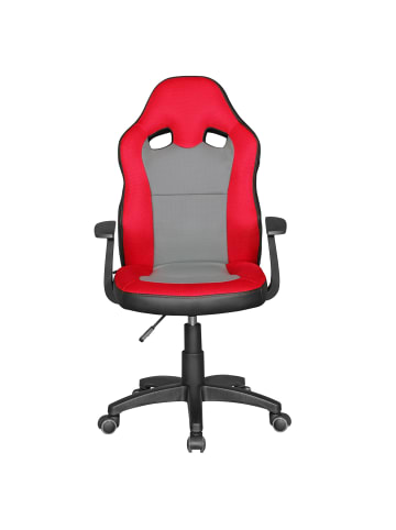 KADIMA DESIGN Kinder-Stuhl FAST - Ergonomisch, höhenverstellbar, mit Armlehnen in Rot