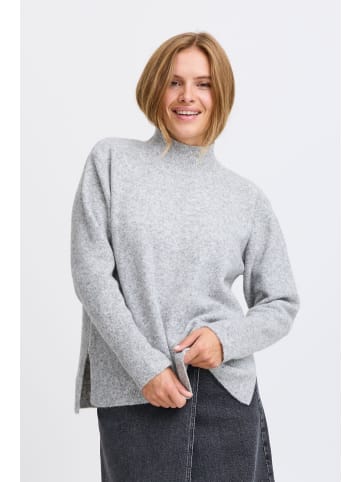 Pulz Strickpullover PZASTRA Regular fit in Light Grey Melange