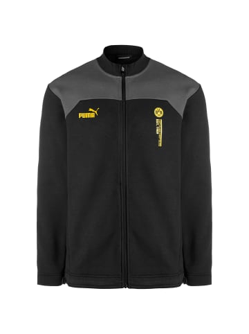 Puma Trainingsjacke Borussia Dortmund FtblCulture Track in schwarz / grau