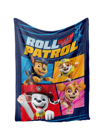 Paw Patrol Kuscheldecke Roll With The Patrol in blau