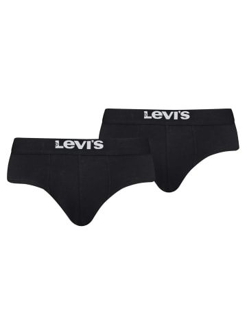 Levi´s Slip 2er Pack in Schwarz