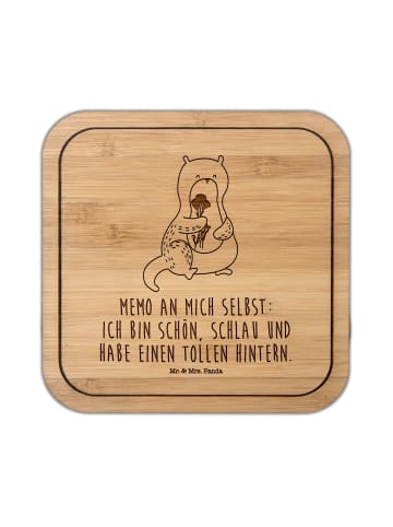 Mr. & Mrs. Panda Tischschoner Otter Blumenstrauß mit Spruch in Transparent