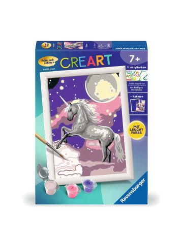 Ravensburger Malprodukte CreArt, Malen nach Zahlen Kinder - Einhorn Malen nach Zahlen Kinder Ab 7 Jahre in bunt